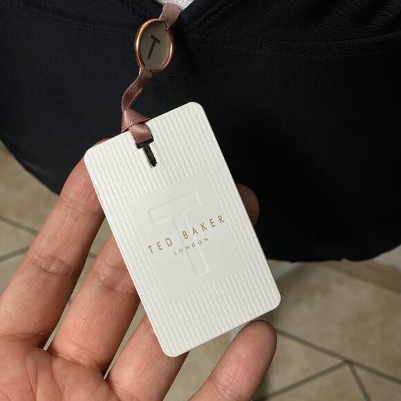 Ted Baker Mech Mesh Black One Piece Swimsuit BRAND NEW WITH TAGS - Picture 5 of 7